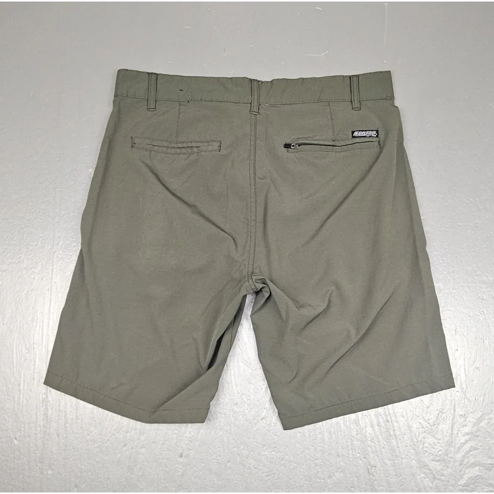 Ron Jon Surf Shop Hybrid Trunks Mens 33 Green Wet Or Dry Board Shorts Swim Beach